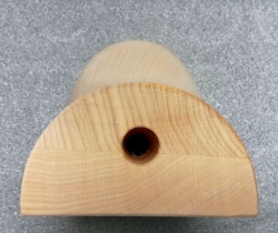 HLAVA VOUSOVÁ dřevěná jednoduchá (zdola)